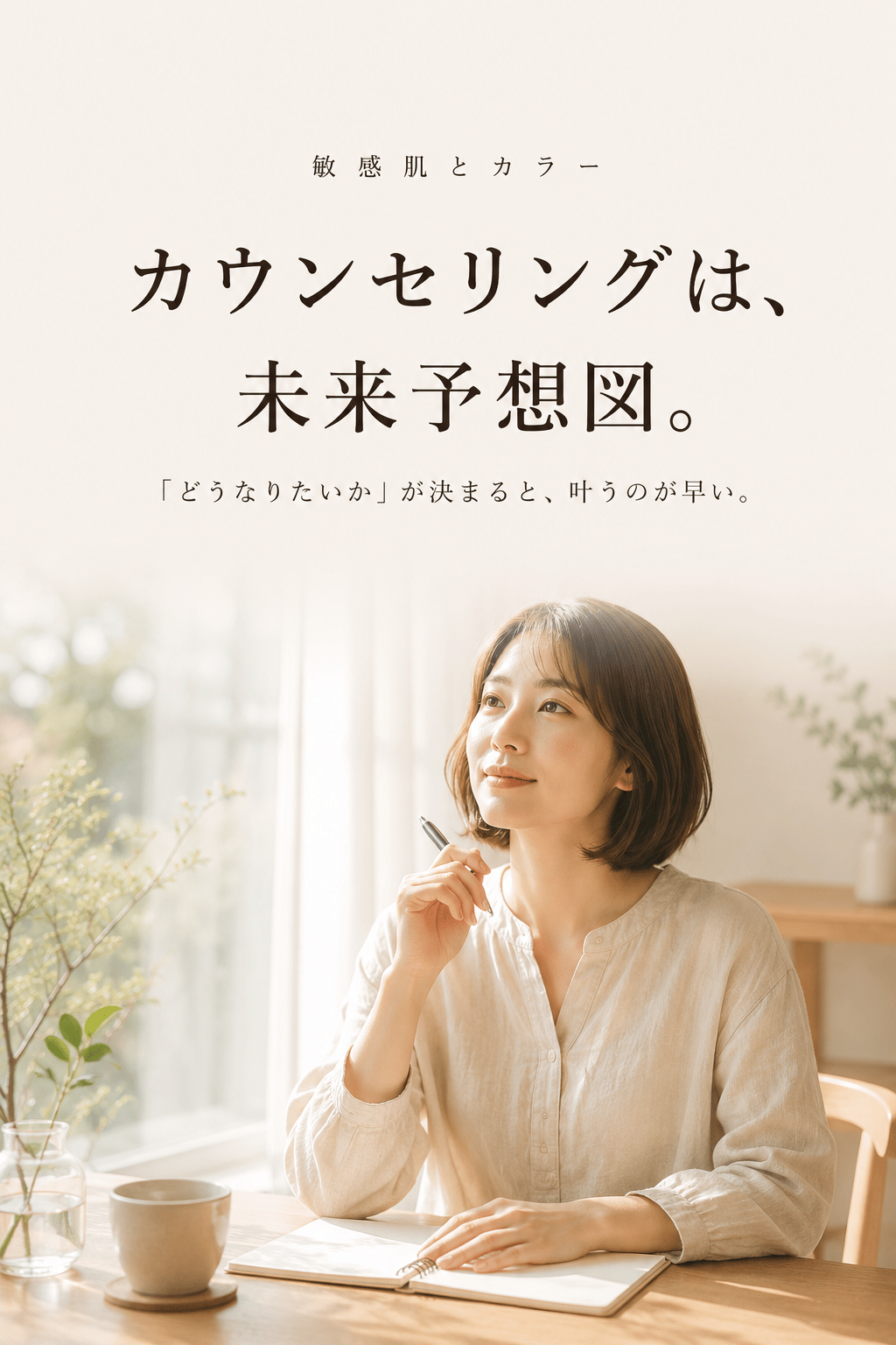 カウンセリングシートは、未来予想図です。｜梅田 敏感肌カラー専門 片瀬麻衣