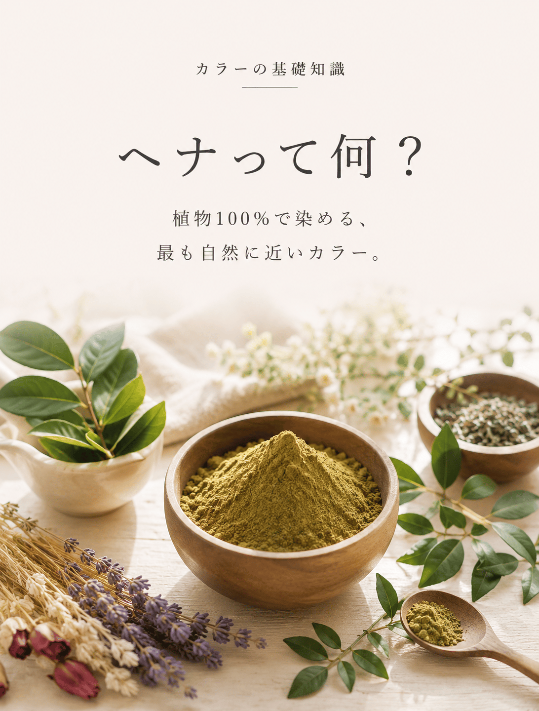 ヘナって何？植物100%で染める、最も自然に近いカラー